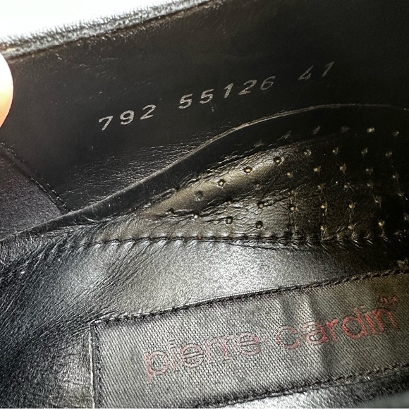 Pierre Cardin Paris Leather Black Oxford Men’s Size 41 - Picture 10 of 14